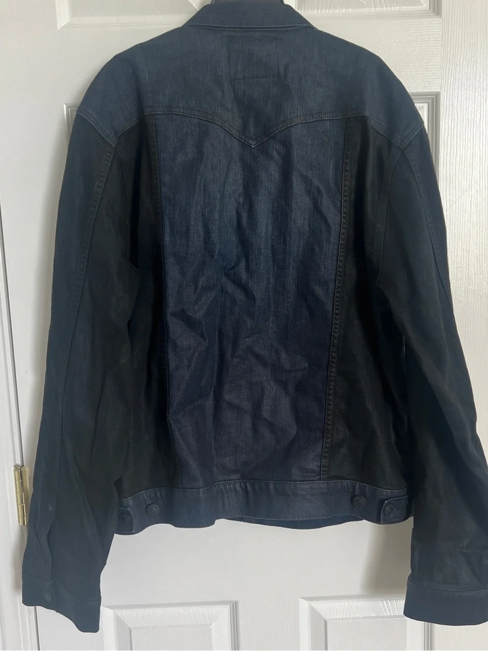 True Religion Denim Jacket 3XL Retro Danny Slim Dark Jean Y2K Moto Cafe Street